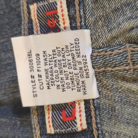 Z. Cavaricci Bumpster Girl Bootcut Jeans Size 9 30x32 - Picture 12 of 13